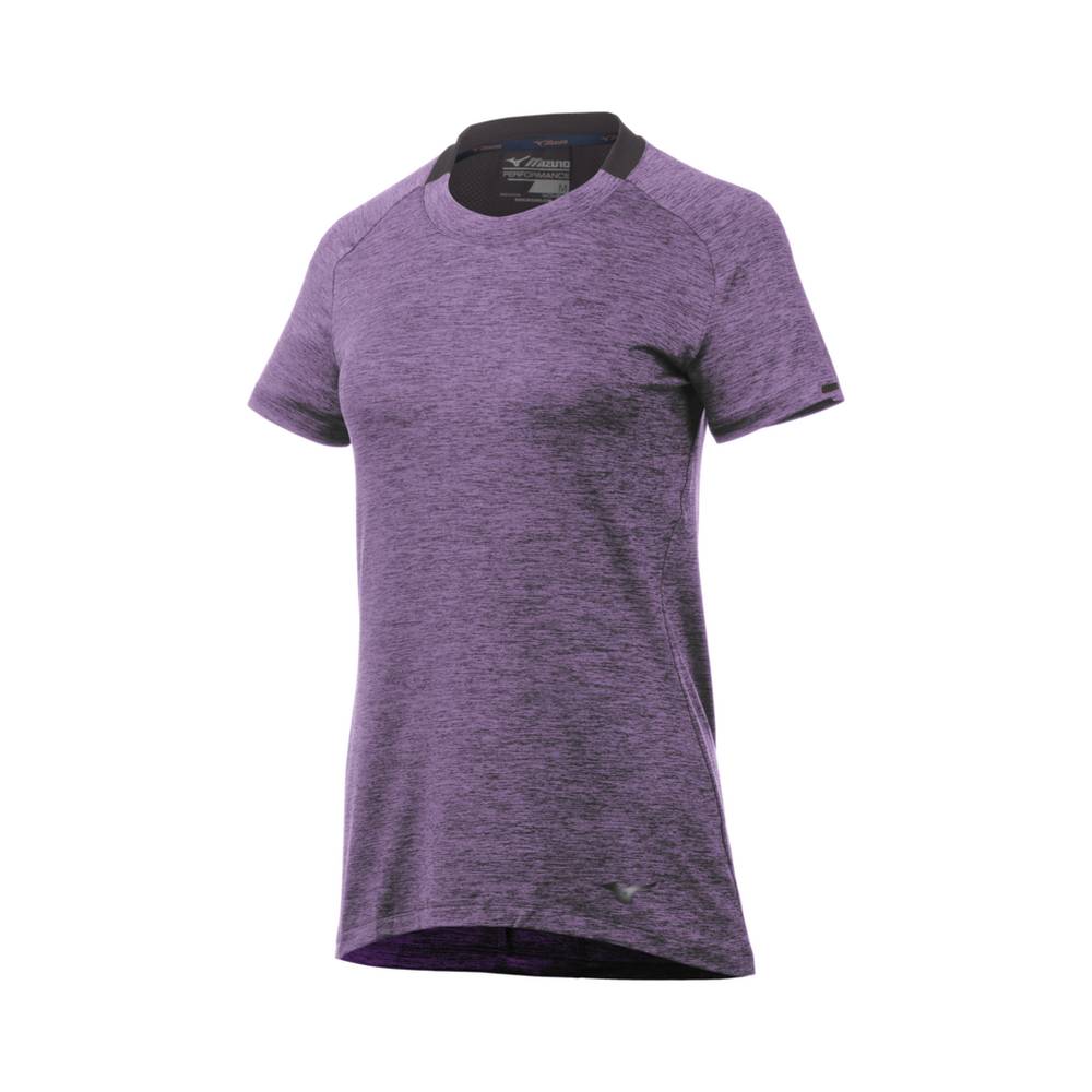 Camiseta Mizuno Alpha Short Sleeve - Mulher - Roxo - GZWVC6207